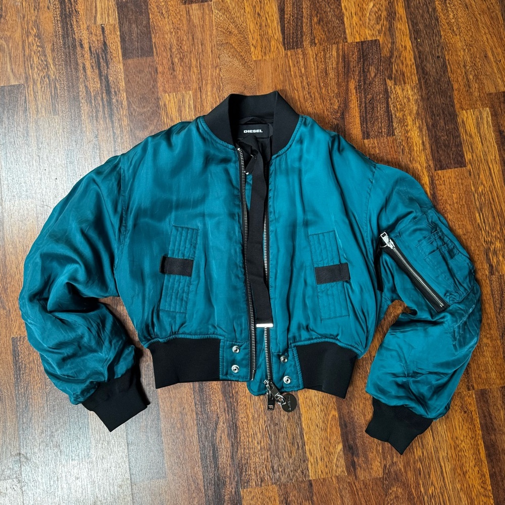Teal Diesel Puff Jacket